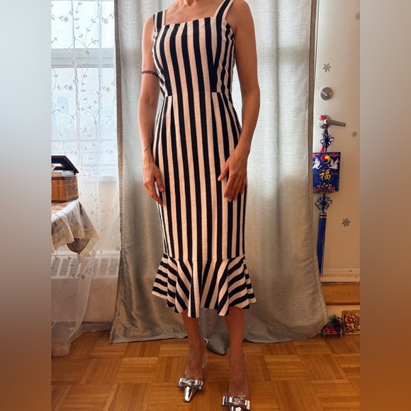 Dolce & Gabbana Black and White Strapless Dress - Picture 2 of 6